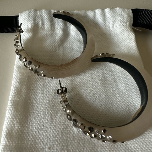 Alexis Bittar hoops lucite - Picture 2 of 4